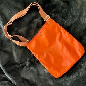 BRICS Orange Nylon Cross Body Bag